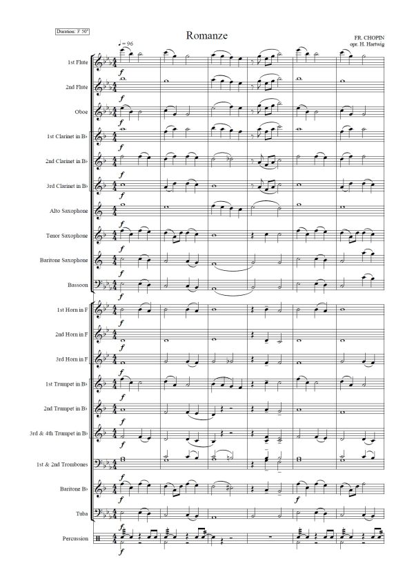 Chopin F./Hartwig H. - "Romanze" Etiuda E-Major op.10