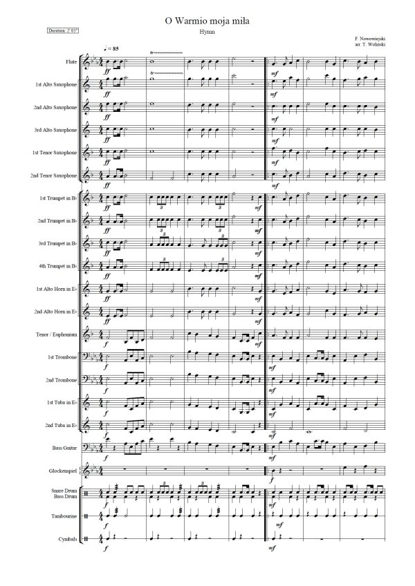 O Warmio moja miła (Hymn warmiński)