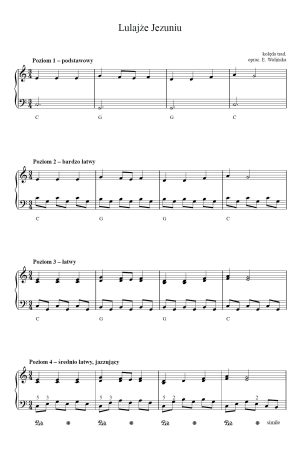 Lulajże Jezuniu – na fortepian