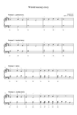 Wśród nocnej ciszy – na fortepian